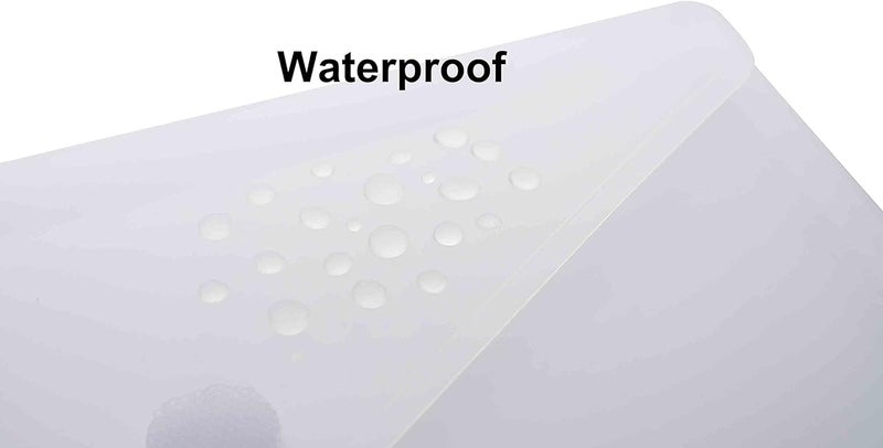YESSART 9x7 Clear Plastic Envelopes Hook Loop Closure Receipt Stickers Storage Holder 10 Pack - Image 5